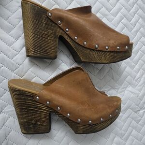 Kork-Ease Harlin Slide Leather Mules Sandals Clogs